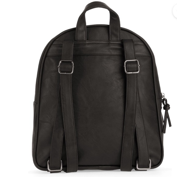 Black Front Zipper Backpack - Picture 3 of 5